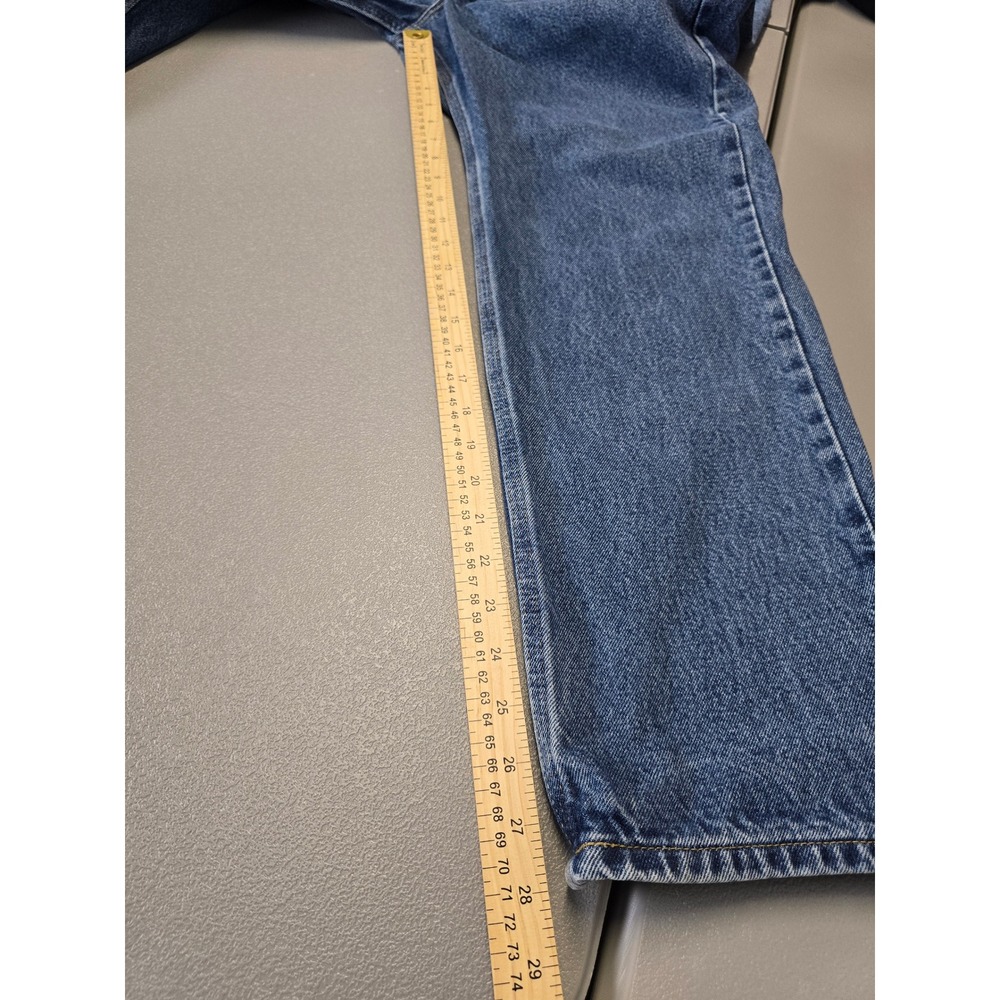 Carhartt B480 Jeans Mens 38x30 Blue Relaxed Fit 100% Cotton Denim Workwear - Picture 9 of 9